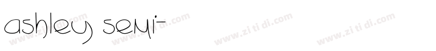 ashley semi字体转换